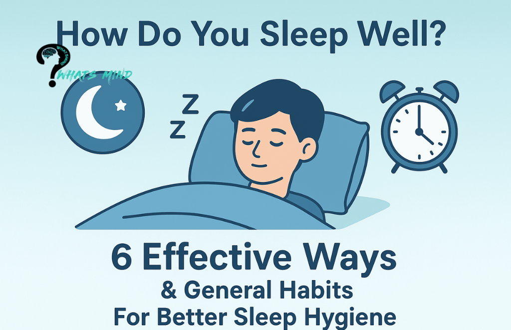 How Do You Sleep Well? 6 Effective Ways & General Habits For Better Sleep Hygiene