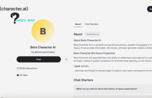 Beta Character AI: Descriptions, Features, Step-By-Step Guide, Merits, Demerits & Compatible Devices