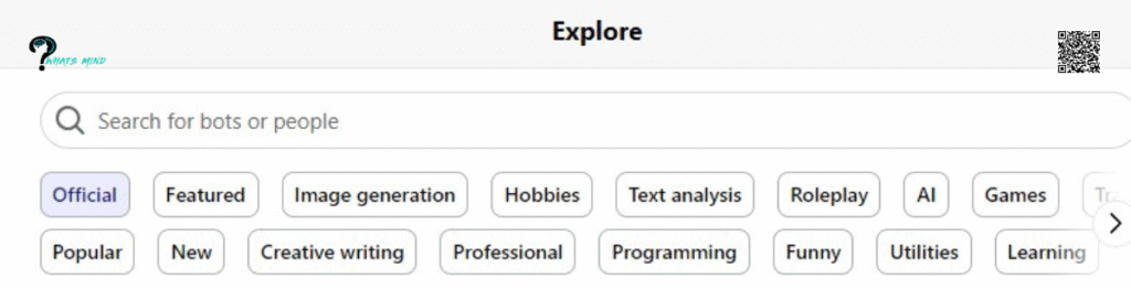 Click on the “Explore” option in the top left corner.