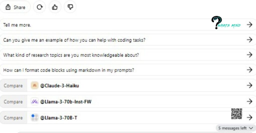 prompt options